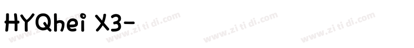 HYQhei X3字体转换